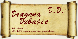 Dragana Dubajić vizit kartica